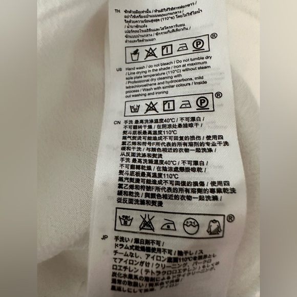 MAJE Lexia Cocoon Tunic Top Ecru Lace Hem V-Neck Blouse size 1 - Picture 12 of 14